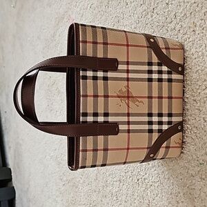 Authentic Burberry Haymarket Mini Tote